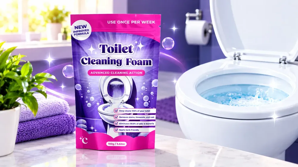 FizzClean Toilet Cleaning Foam packaging